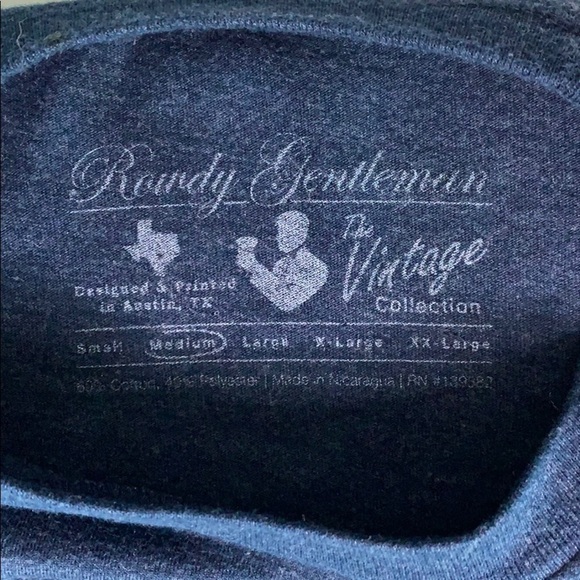 Rowdy Gentlemen Grand Old Partying T-shirt graphic short sleeve crewneck medium - Picture 4 of 5